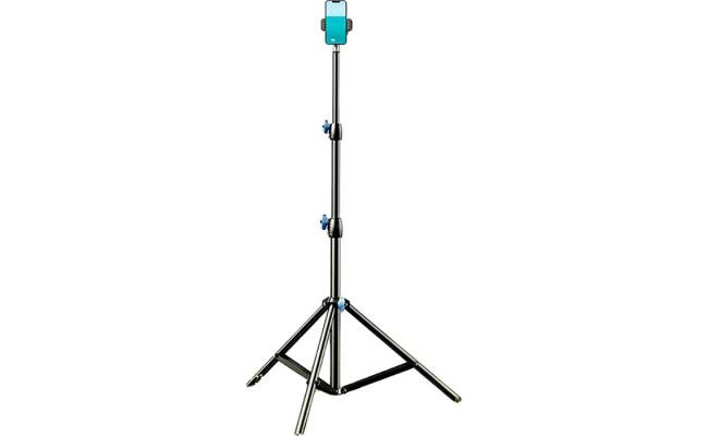 RTAKO ZJ-ZB03 Matte Finish Carbon Steel 2.1 m adjust height Tripod 360° rotation - Black